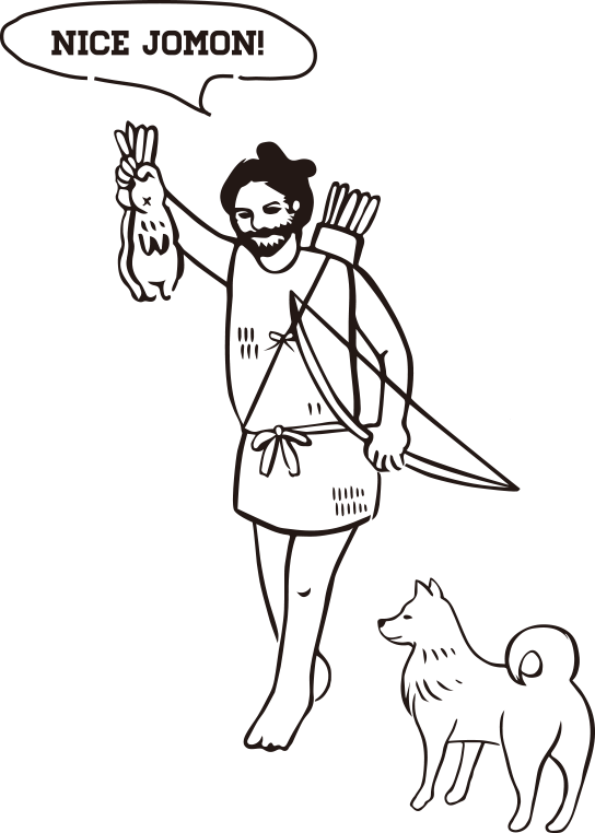 狩猟する縄文人